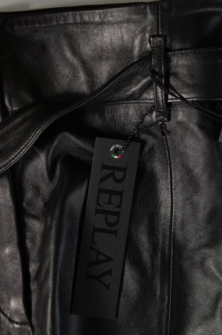 Kožená sukňa  Replay, Veľkosť XL, Farba Čierna, Cena  98,81 €