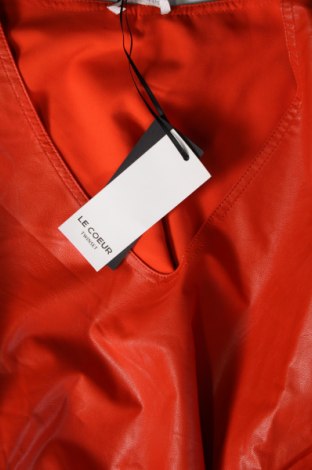 Kožené šaty  Le Coeur TWINSET, Velikost XS, Barva Oranžová, Cena  3 754,00 Kč