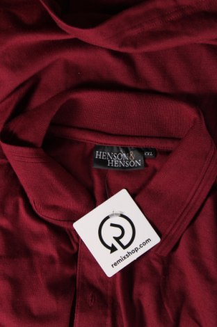 Ανδρική μπλούζα Henson & Henson, Μέγεθος XXL, Χρώμα Κόκκινο, Τιμή 11,75 €