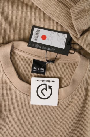 Ανδρική μπλούζα Only & Sons, Μέγεθος L, Χρώμα Λευκό, Τιμή 7,03 €