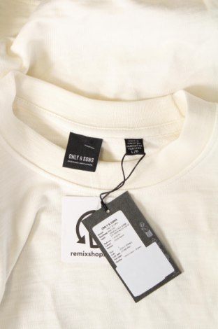 Herren Shirt Only & Sons, Größe L, Farbe Weiß, Preis 7,03 €