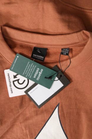 Herren Shirt Only & Sons, Größe L, Farbe Beige, Preis 6,55 €