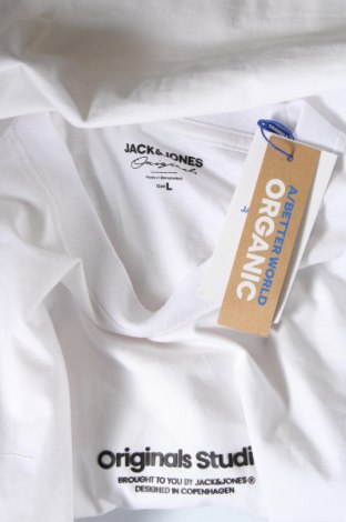 Ανδρική μπλούζα Originals By Jack & Jones, Μέγεθος L, Χρώμα Λευκό, Τιμή 20,62 €