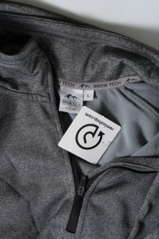 Ανδρική μπλούζα SnowTech, Μέγεθος L, Χρώμα Γκρί, Τιμή 12,37 €