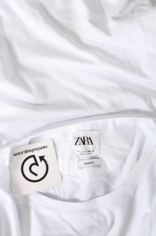 Ανδρική μπλούζα Zara, Μέγεθος L, Χρώμα Λευκό, Τιμή 9,28 €
