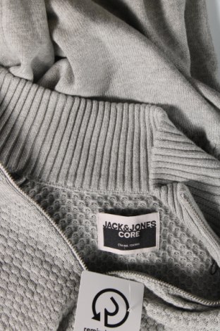 Herren Strickjacke Core By Jack & Jones, Größe L, Farbe Grau, Preis 35,05 €