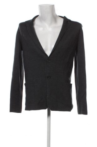 Jachetă tricotată de bărbați Zara Man, Mărime XL, Culoare Gri, Preț 29,92 Lei