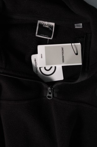 Ανδρική μπλούζα fleece Core By Jack & Jones, Μέγεθος L, Χρώμα Μαύρο, Τιμή 20,62 €