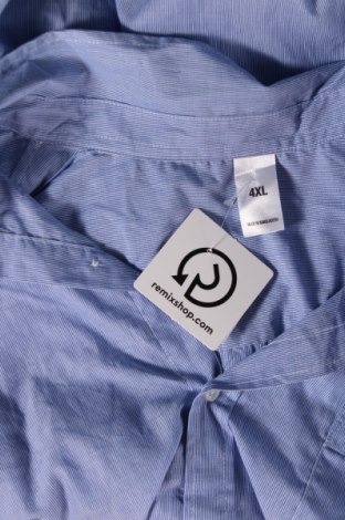 Ανδρικό πουκάμισο, Μέγεθος 4XL, Χρώμα Μπλέ, Τιμή 17,94 €