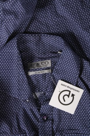Herrenhemd 17 & Co., Größe M, Farbe Blau, Preis 20,18 €
