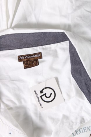 Мъжка риза Atlas For Men, Размер 4XL, Цвят Бял, Цена 29,00 лв.