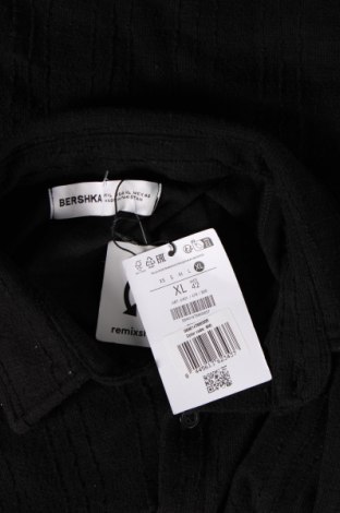 Ανδρικό πουκάμισο Bershka, Μέγεθος XL, Χρώμα Μαύρο, Τιμή 7,11 €