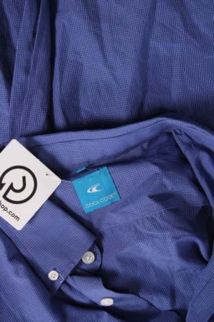 Herrenhemd Cool Code, Größe M, Farbe Blau, Preis € 3,63
