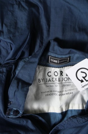 Мъжка риза Core By Jack & Jones, Размер L, Цвят Син, Цена 16,03 лв.