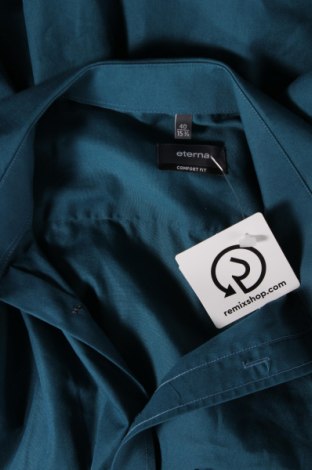 Ανδρικό πουκάμισο Eterna, Μέγεθος M, Χρώμα Μπλέ, Τιμή 15,20 €