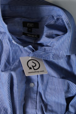 Ανδρικό πουκάμισο F&F, Μέγεθος L, Χρώμα Μπλέ, Τιμή 9,69 €