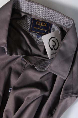 Ανδρικό πουκάμισο Flex, Μέγεθος L, Χρώμα Γκρί, Τιμή 7,11 €