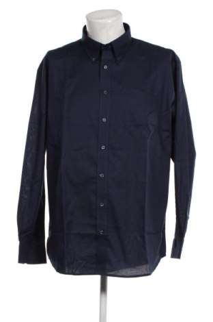 Ανδρικό πουκάμισο Fruit Of The Loom, Μέγεθος XXL, Χρώμα Μπλέ, Τιμή 19,68 €