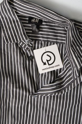 Herrenhemd H&M, Größe M, Farbe Grau, Preis 3,83 €