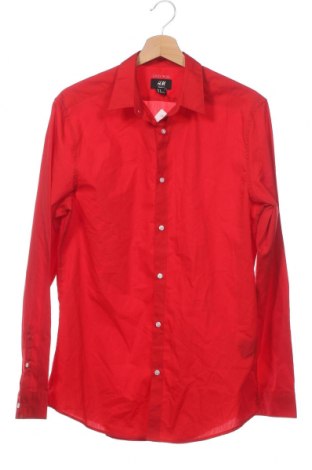 Herrenhemd H&M, Größe M, Farbe Rot, Preis 4,04 €