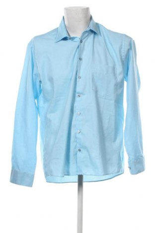Ανδρικό πουκάμισο Hatico, Μέγεθος L, Χρώμα Μπλέ, Τιμή 7,89 €
