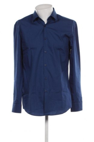 Ανδρικό πουκάμισο Hugo Boss, Μέγεθος L, Χρώμα Μπλέ, Τιμή 94,37 €