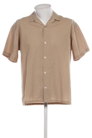 Ανδρικό πουκάμισο Jack & Jones, Μέγεθος L, Χρώμα  Μπέζ, Τιμή 14,02 €
