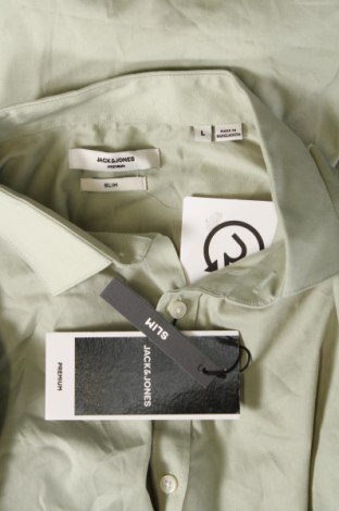 Мъжка риза Jack & Jones PREMIUM, Размер L, Цвят Зелен, Цена 34,68 лв.