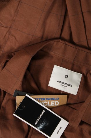 Ανδρικό πουκάμισο Jack & Jones PREMIUM, Μέγεθος L, Χρώμα Καφέ, Τιμή 18,93 €