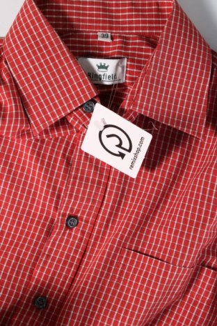 Ανδρικό πουκάμισο Kingfield, Μέγεθος M, Χρώμα Κόκκινο, Τιμή 4,31 €