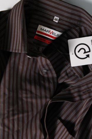 Мъжка риза Marvelis, Размер L, Цвят Кафяв, Цена 8,88 лв.