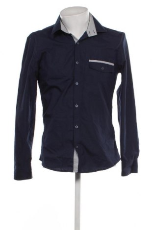 Ανδρικό πουκάμισο Moderno, Μέγεθος M, Χρώμα Μπλέ, Τιμή 4,16 €