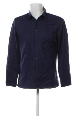 Ανδρικό πουκάμισο Olymp, Μέγεθος L, Χρώμα Μπλέ, Τιμή 24,12 €