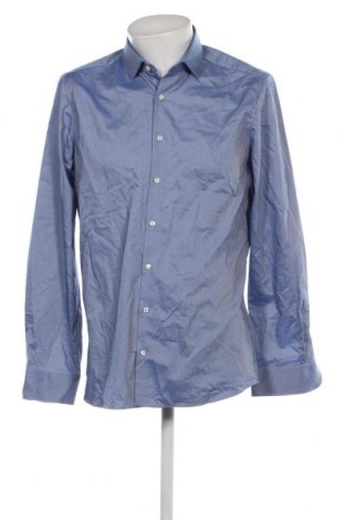 Ανδρικό πουκάμισο Olymp, Μέγεθος L, Χρώμα Μπλέ, Τιμή 25,58 €