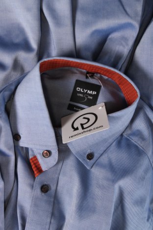 Ανδρικό πουκάμισο Olymp, Μέγεθος M, Χρώμα Μπλέ, Τιμή 18,57 €