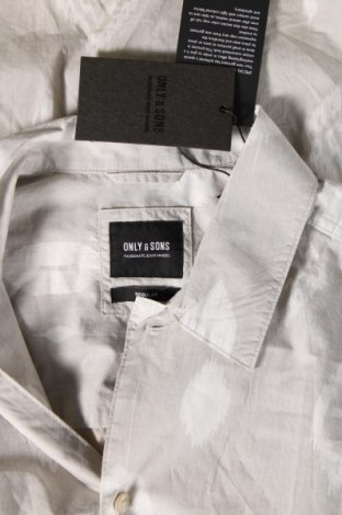 Ανδρικό πουκάμισο Only & Sons, Μέγεθος L, Χρώμα Γκρί, Τιμή 23,71 €