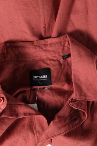 Herrenhemd Only & Sons, Größe L, Farbe Rot, Preis € 23,71