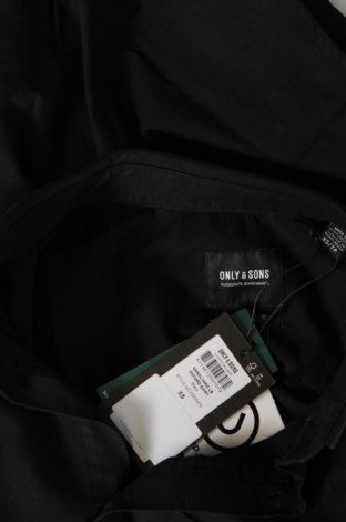 Мъжка риза Only & Sons, Размер XS, Цвят Черен, Цена 12,88 лв.