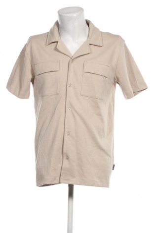 Ανδρικό πουκάμισο Only & Sons, Μέγεθος L, Χρώμα  Μπέζ, Τιμή 12,80 €