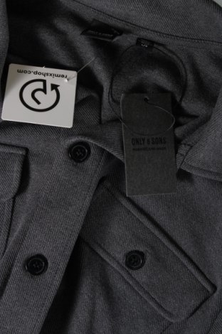 Herrenhemd Only & Sons, Größe L, Farbe Grau, Preis € 23,71