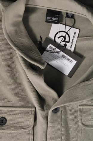 Ανδρικό πουκάμισο Only & Sons, Μέγεθος L, Χρώμα Πράσινο, Τιμή 12,09 €