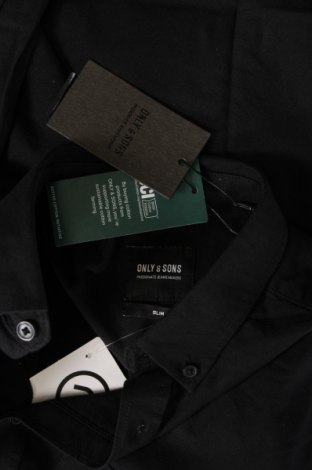 Мъжка риза Only & Sons, Размер S, Цвят Черен, Цена 46,00 лв.