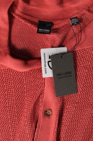 Herrenhemd Only & Sons, Größe L, Farbe Braun, Preis € 12,09