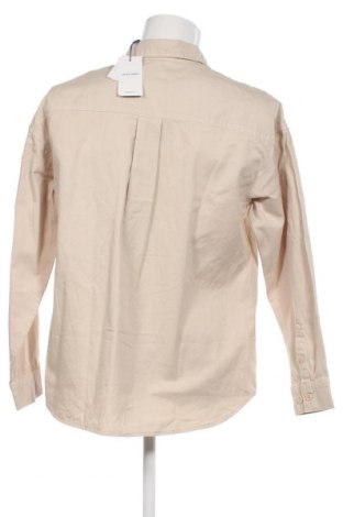 Ανδρικό πουκάμισο Originals By Jack & Jones, Μέγεθος L, Χρώμα Εκρού, Τιμή 35,05 €