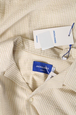 Herrenhemd Originals By Jack & Jones, Größe L, Farbe Beige, Preis € 35,05