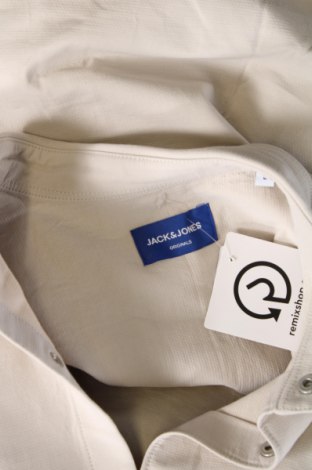 Ανδρικό πουκάμισο Originals By Jack & Jones, Μέγεθος L, Χρώμα Εκρού, Τιμή 18,93 €