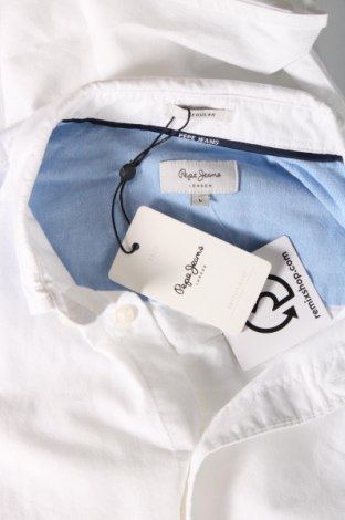 Мъжка риза Pepe Jeans, Размер L, Цвят Бял, Цена 117,00 лв.