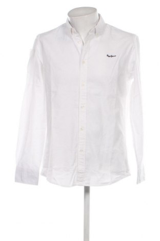 Ανδρικό πουκάμισο Pepe Jeans, Μέγεθος L, Χρώμα Λευκό, Τιμή 36,19 €