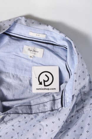 Ανδρικό πουκάμισο Pepe Jeans, Μέγεθος M, Χρώμα Μπλέ, Τιμή 11,58 €
