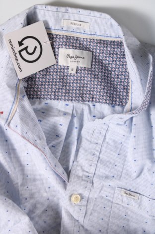 Ανδρικό πουκάμισο Pepe Jeans, Μέγεθος M, Χρώμα Μπλέ, Τιμή 13,27 €